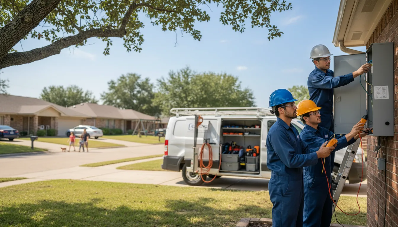 Certified electrician providing emergency electrical services in Oneida, AR